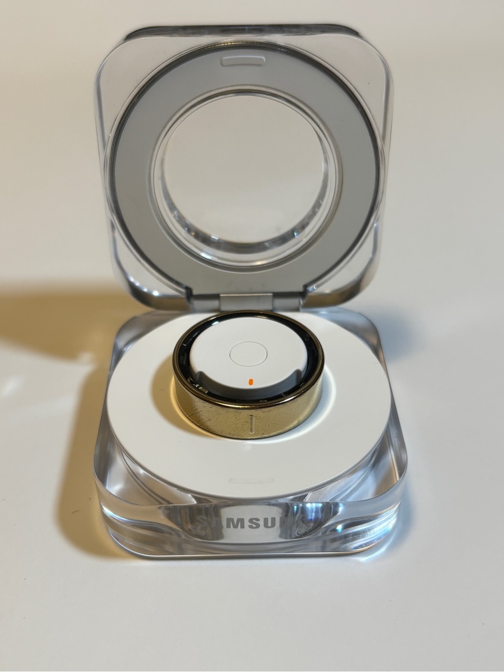 Samsung Galaxy Ring in Titanium Gold, Size 10 (Model: SM-Q500NZDAXAR)